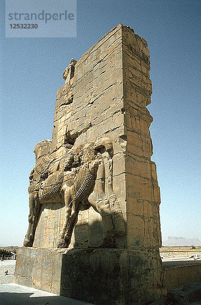 Rückansicht des Tores aller Nationen  Persepolis  Iran