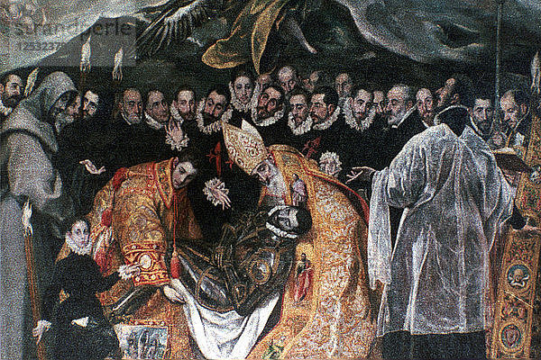 Das Begräbnis des Grafen Orgaz (Detail)  1586-1588. Künstler: El Greco