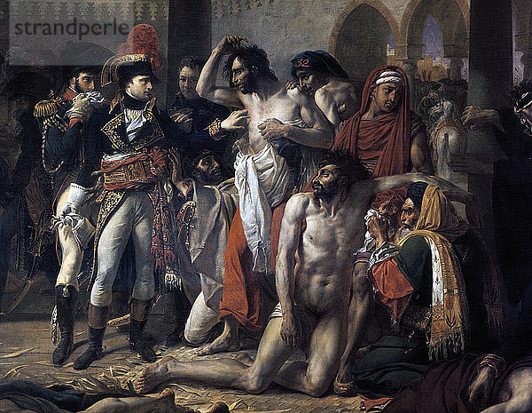 Napoleon Bonaparte beim Besuch der Pestkranken von Jaffa  11. März 1799  1804. Künstler: Antoine-Jean Gros