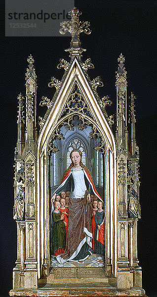 Heiliger Ursula-Schrein  Heilige Ursula und die heiligen Jungfrauen  1489. Künstler: Hans Memling