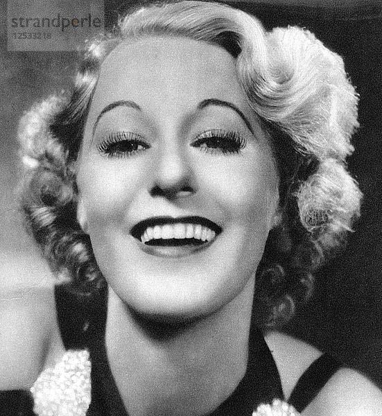 Grace Moore  amerikanische Opernsopranistin  Broadway- und Filmschauspielerin  1934-1935. Künstlerin: Unbekannt