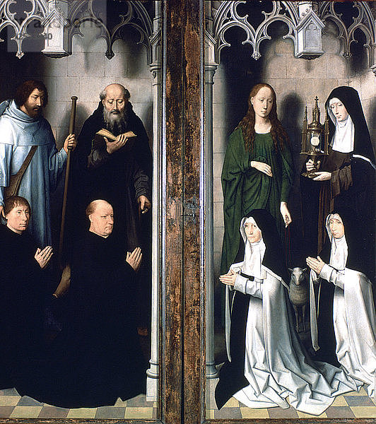 Triptychon von Johannes dem Täufer und Johannes dem Evangelisten  1479. Künstler: Hans Memling
