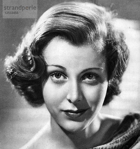 Frances Dee  amerikanische Schauspielerin  1934-1935. Künstlerin: Unbekannt