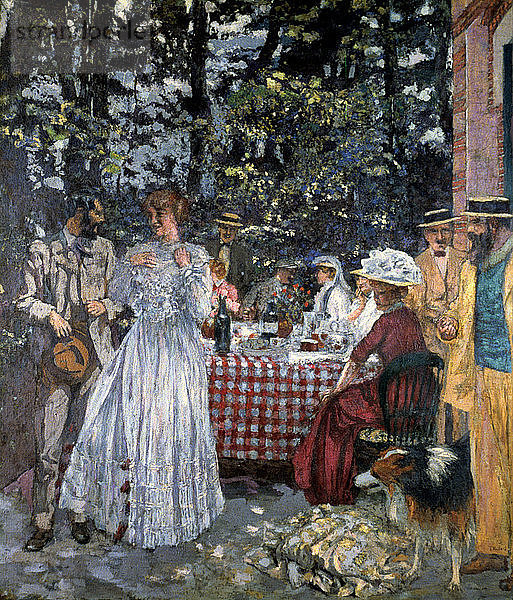 Mittagessen in Vasouy  1901. Künstler: Edouard Vuillard