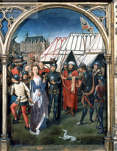 Heiliger Ursula-Schrein  Martyrium in Köln  1489. Künstler: Hans Memling