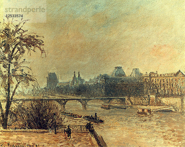 La Seine et le Louvre  Paris  1903. Künstler: Camille Pissarro