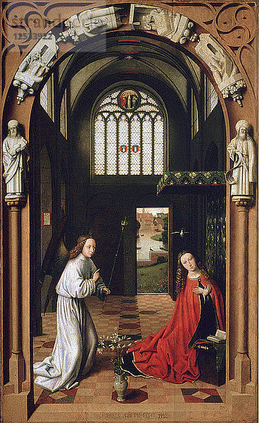 Verkündigung  1452. Künstler: Petrus Christus
