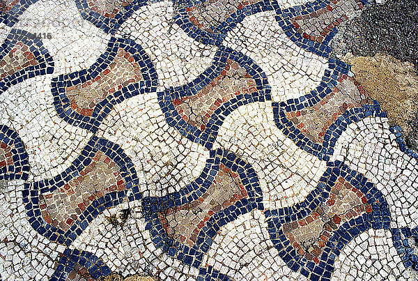 Mosaik aus einer römischen Villa  Montreal  Dordogne und Atlantikküste  Frankreich. Künstler: Unbekannt
