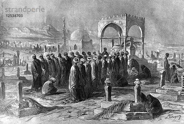 Muslime  Ägypten  1872. Künstler: Alfred-Henri Darjou