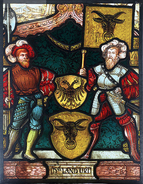 Zwei Männer mit Wappen  16. Jahrhundert. Künstler: Unbekannt