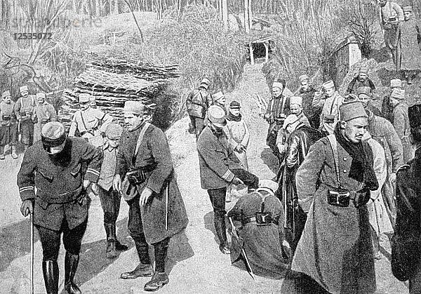 Französische Kolonialsoldaten in der Picardie  Frankreich  Erster Weltkrieg  1915. Künstler: Unbekannt