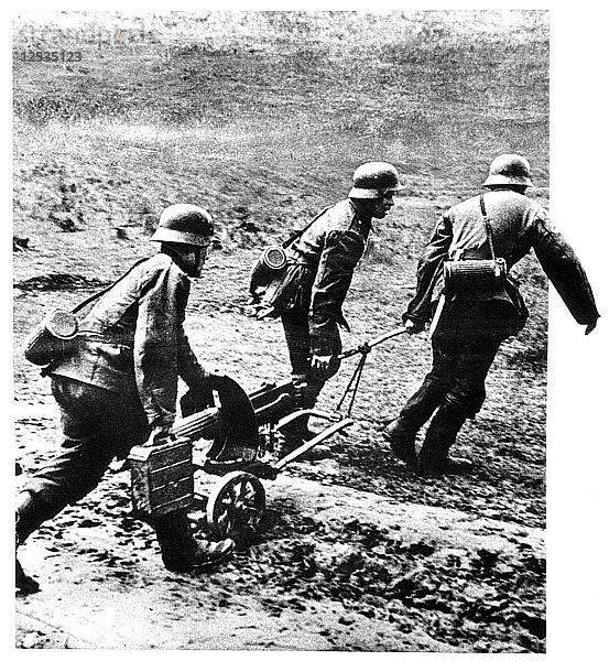 Russen  die in der deutschen Armee dienen  Ostfront  1941-1945. Künstler: Unbekannt