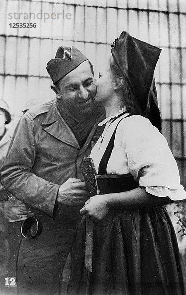 Befreiung des Elsass  Frankreich  1944-1945. Künstler: Unbekannt