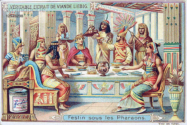 Festmahl zur Zeit der Pharaonen  Altes Ägypten  um 1900. Künstler: Unbekannt