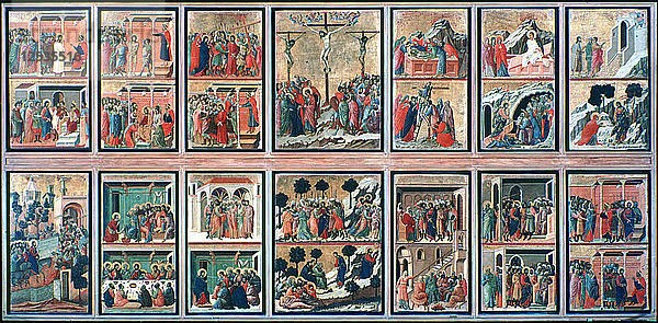 Maesta  (Geschichten der Passion)  1308-1311. Künstler: Duccio di Buoninsegna