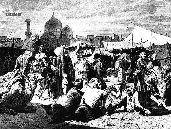 Markt in Dessouk  Ägypten  1880. Künstler: Unbekannt