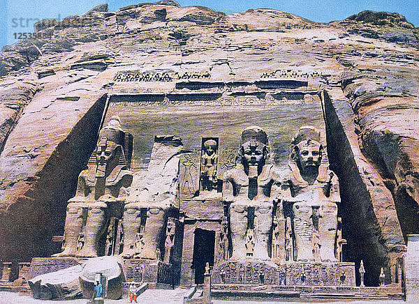 Tempel von Abu Simbel  Ägypten  20. Jahrhundert. Künstler: Unbekannt