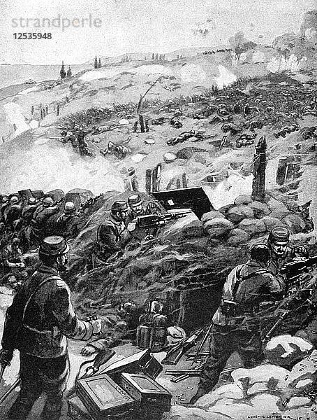 Gefecht in den Dardanellen  Achi Baba  1915. Künstler: Unbekannt