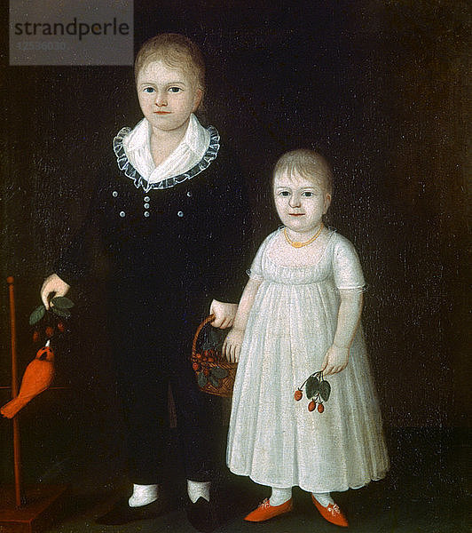 Edward und Sarah Rutter  um 1805. Künstler: Joshua Johnson