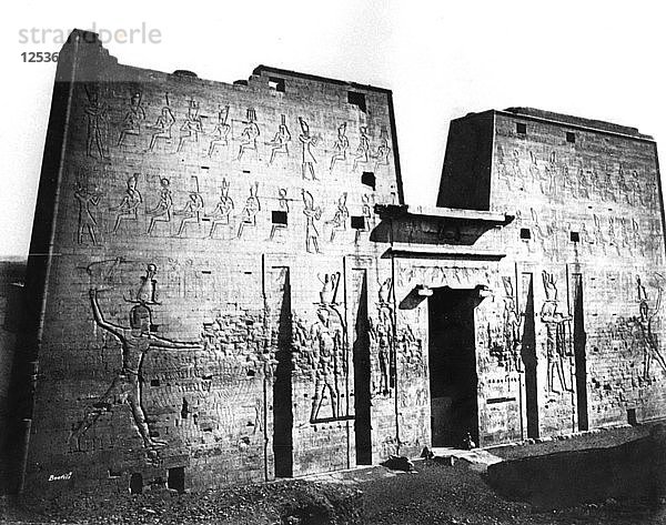 Edfu  Nubien  Ägypten  1878. Künstler: Felix Bonfils