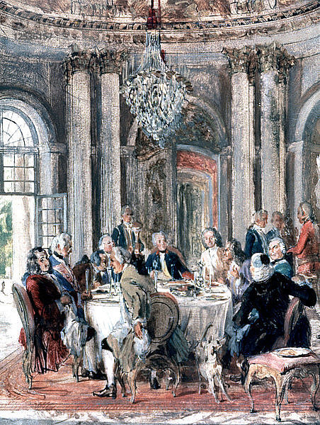 Wiedersehen im Herrenhaus  1849. Künstler: Adolph Menzel