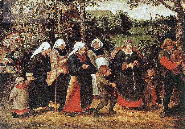 Die Prozession der Braut  ca. 1584-1638. Künstler: Pieter Brueghel der Jüngere
