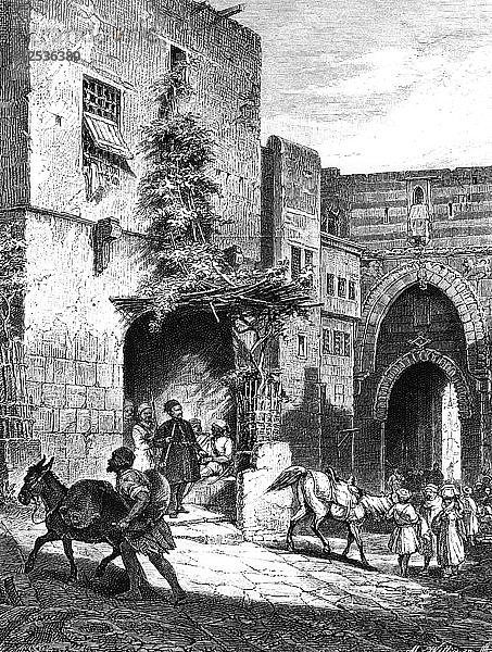 Carry Mameluken  In der Zitadelle von Kairo  1880. Künstler: Unbekannt
