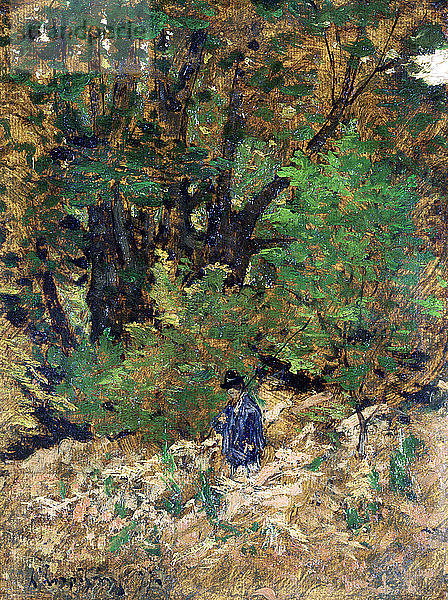 Zu Hause im Wald  um 1880. Künstler: Henri-Joseph Harpignies