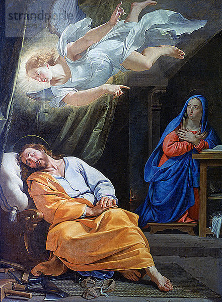 Der Traum des Heiligen Joseph  um 1636. Künstler: Philippe de Champaigne