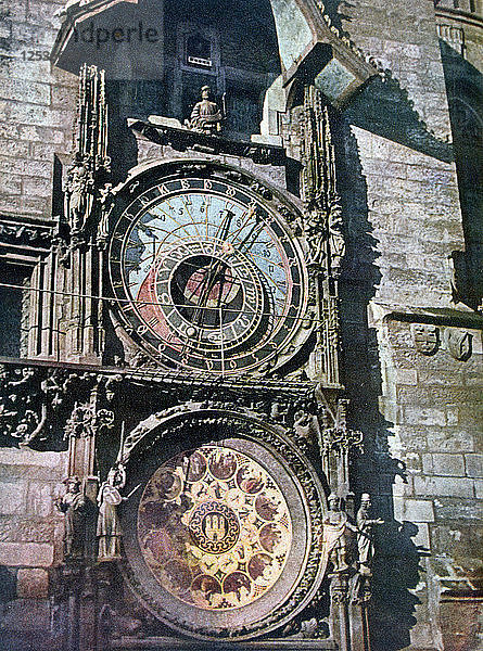 Astronomische Uhr  Altstädter Rathaus  Prag  Tschechische Republik  1943. Künstler: Unbekannt