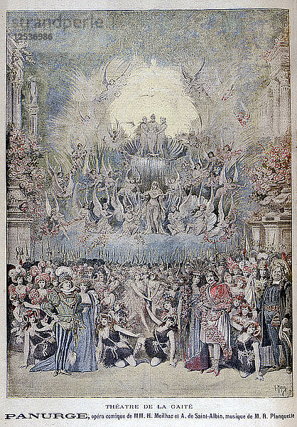 Die Oper Panurge  im Théâtre de la Gaîté  Paris  1895. Künstler: Henri Meyer