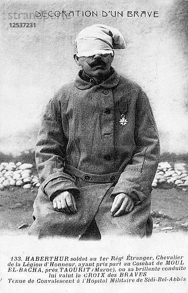 Ein rekonvaleszierender Legionär  Sidi Bel Abbes  Algerien  1910. Künstler: Unbekannt