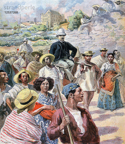 M le Myre de Vilers in Madagaskar  1894. Künstler: F. Meaulle