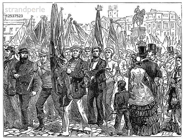 Demonstration von Matrosen  19. Jahrhundert  (1900). Künstler: Unbekannt