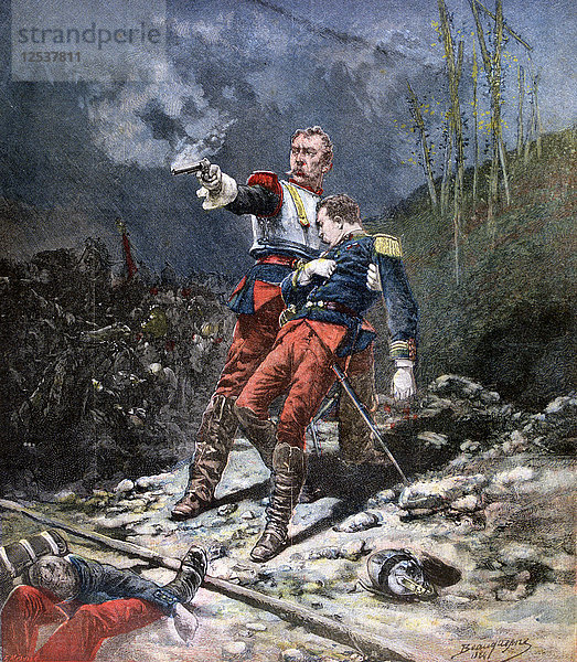 Das Gesicht des Feindes  1884  (1890). Künstler: F. Meaulle