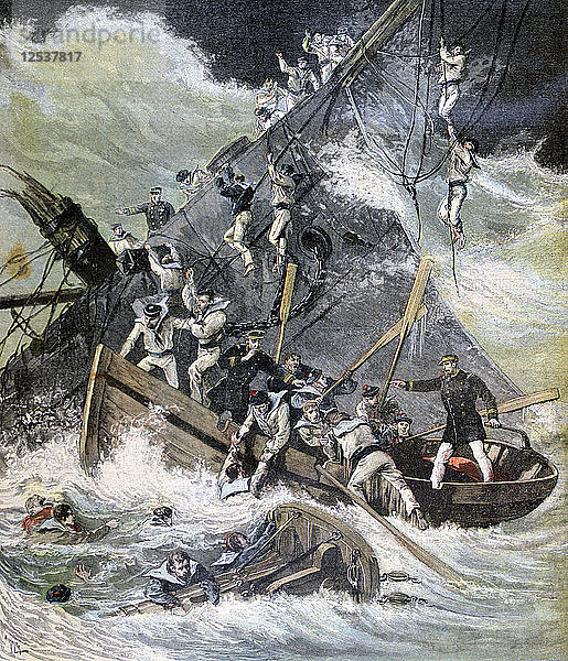 Schiffswrack der La Bourdonnais  Sainte Marie  Madagaskar  1893. Künstler: Henri Meyer