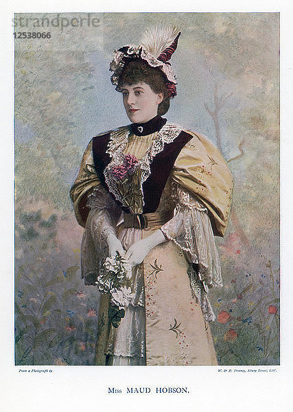 Maud Hobson  Schauspielerin  1901.Künstler: W&D Downey