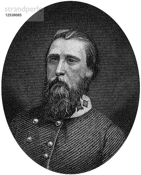 John Bell Hood  General der Konföderierten  1862-1867.Künstler: J. Rogers