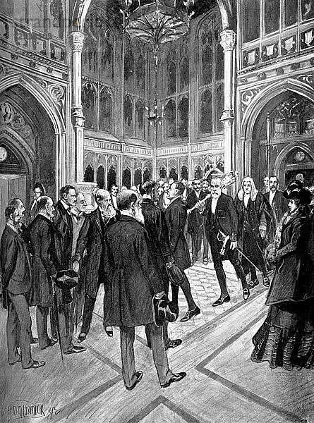 Die Rednerprozession  Unterhaus  Palast von Westminster  London  um 1905. Künstler: Unbekannt