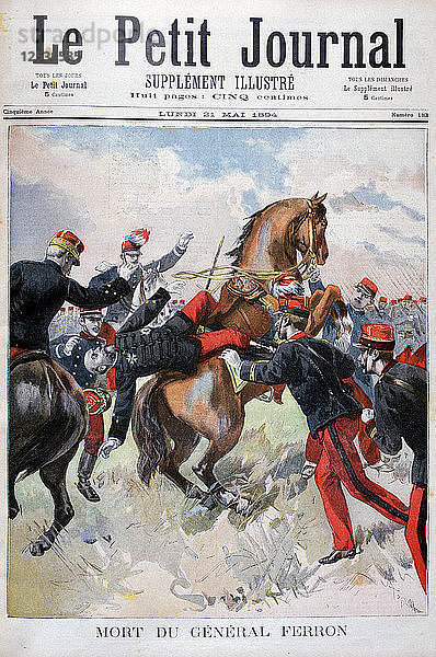 Tod von General Ferron  1894. Künstler: Unbekannt