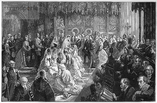 Die Hochzeit von Prinzessin Louise  21. März 1871  (1900) Künstler: Sydney Prior Hall