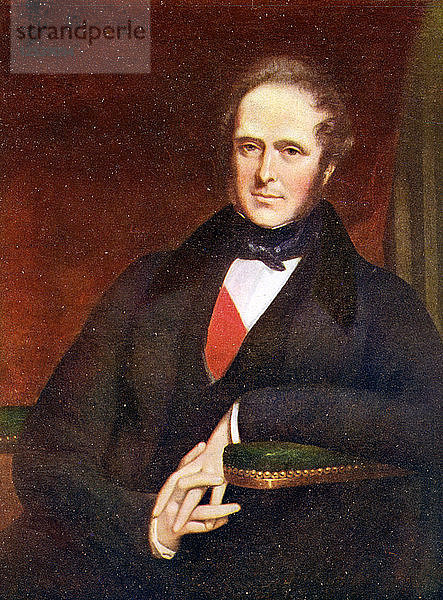 Henry John Temple  3. Viscount Palmerston  britischer Staatsmann  1846 (um 1905). Künstler: Unbekannt