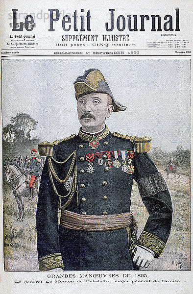 General Raoul le Mouton de Boisdeffre  französischer Soldat  1895. Künstler: Henri Meyer