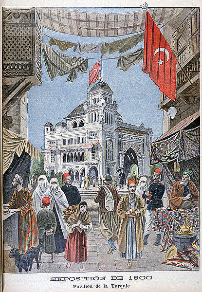 Der türkische Pavillon auf der Weltausstellung von 1900  Paris  1900. Künstler: Unbekannt