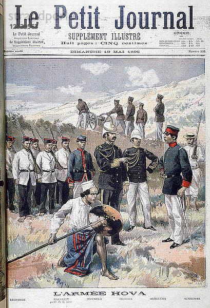 Die Hova-Armee  Madagaskar  1895. Künstler: F. Meaulle