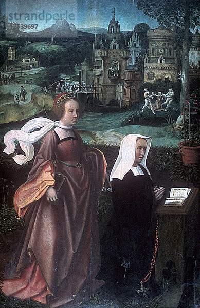 Heilige Godelieve  ca. 1485-1529. Künstler: Jan Provoost
