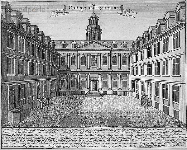 Royal College of Physicians  Stadt London  1700. Künstler: Anon
