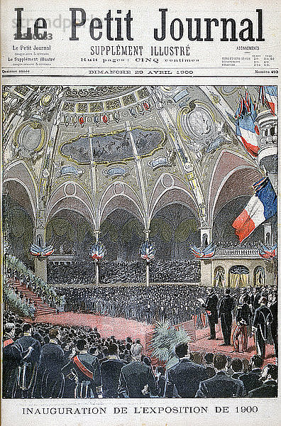 Die Einweihung der Weltausstellung von 1900. Künstler: Unbekannt