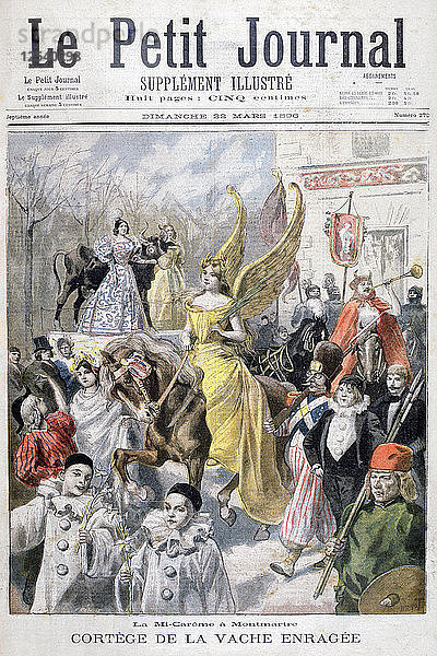 Feierlichkeiten zur Fastenzeit  Paris  1896. Künstler: F. Meaulle