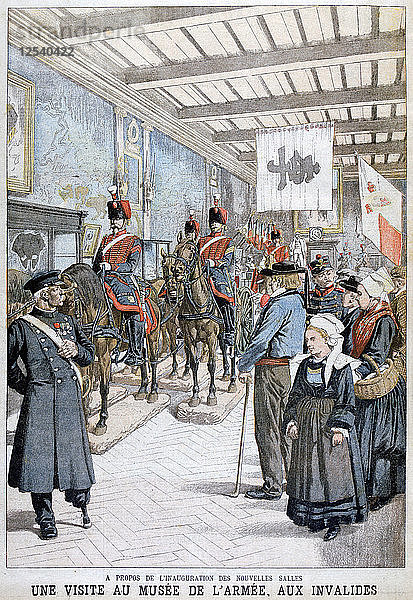 Ein Besuch der Kriegsveteranen im Armeemuseum  1903. Künstler: Unbekannt